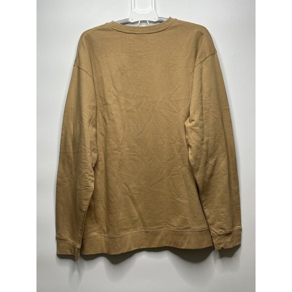 Gilgamesh XIII ROXAS EMBROIDERED Crewneck Sweater Long Sleeve Brown 2XL - Picture 4 of 5